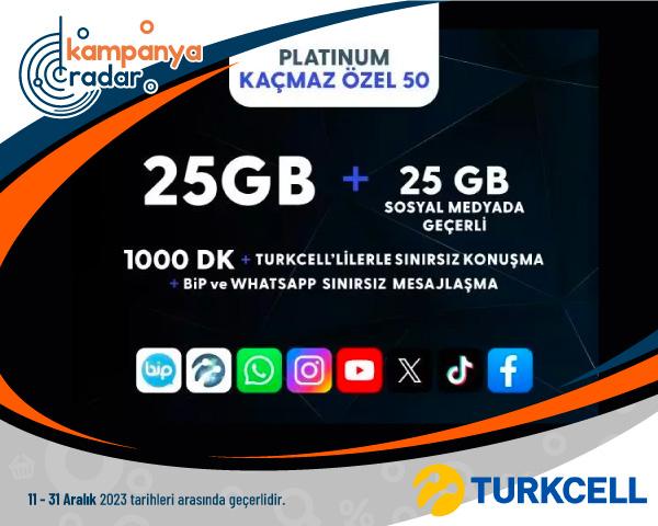 Platinum Kaçmaz Özel 50 GB Kampanyası