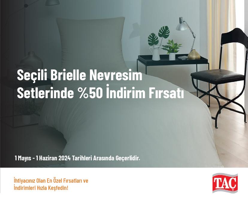 Seçili Brielle Nevresim Setlerinde %50 İndirim Fırsatı