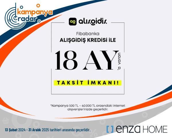 Enzahome 18 TAKSİT İLE ALIŞGİDİŞ KREDİSİ!