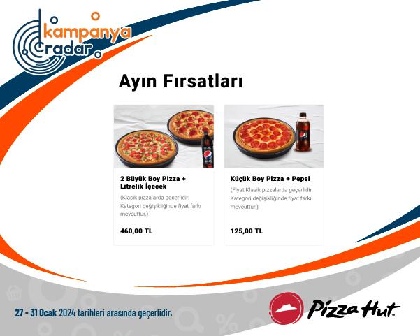 Pizzahut Süper Maç Menü Kampanyası