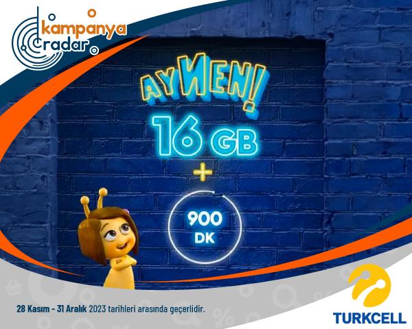 Türkcell Aynen 16 GB Paket İndirimi