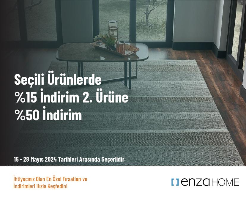 Seçili Ürünlerde %15 İndirim + 2. Ürüne %50 İndirim