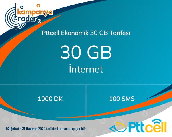 Pttcell Ekonomik 30 GB Tarifesi