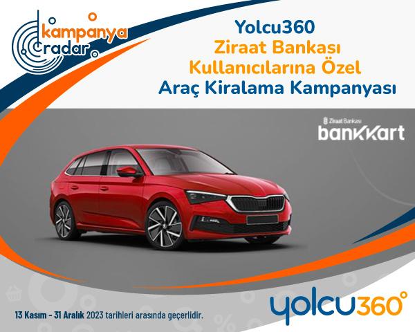 Yolcu360 Ziraat Bankası Kullanıcılarına Özel Araç Kiralama Kampanyası