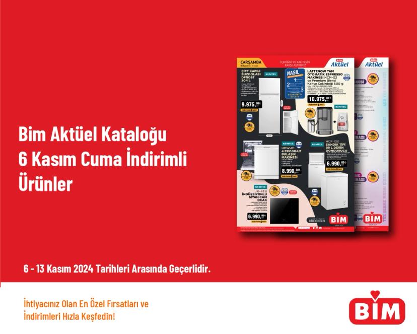 Bim Aktüel Kataloğu - 6 Kasım Cuma İndirimli Ürünler