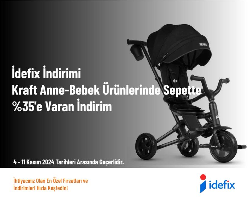 İdefix İndirimi - Kraft Anne-Bebek Ürünlerinde Sepette %35'e Varan İndirim