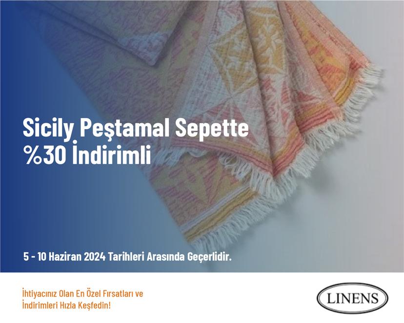 Sicily Peştamal Sepette %30 İndirimli