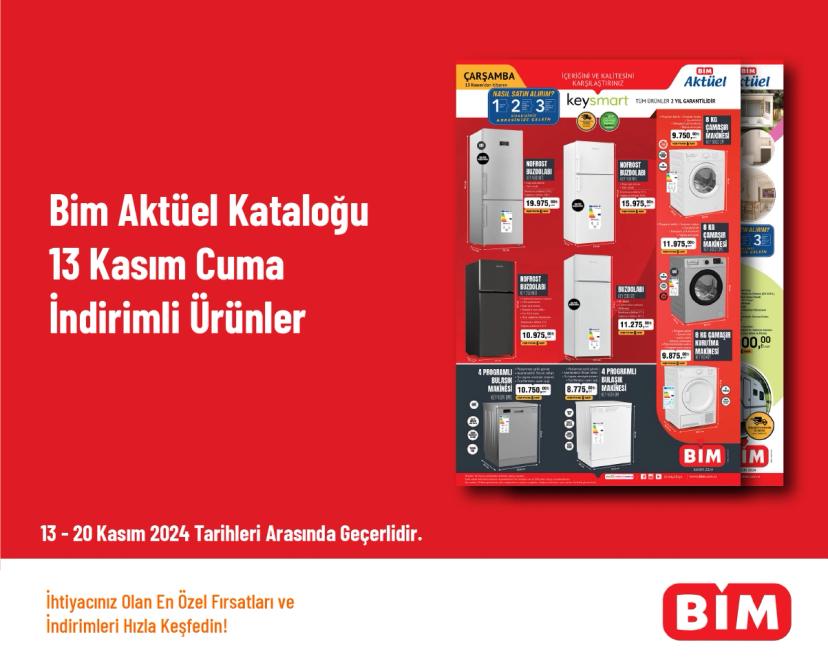 Bim Aktüel Kataloğu - 13 Kasım Cuma İndirimli Ürünler