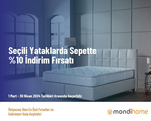 Seçili Yataklarda Sepette %10 İndirim Fırsatı