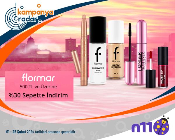 Flormar Ürünlerinde 500 TL ve Üzeri Alışverişe %30 Sepet İndirimi