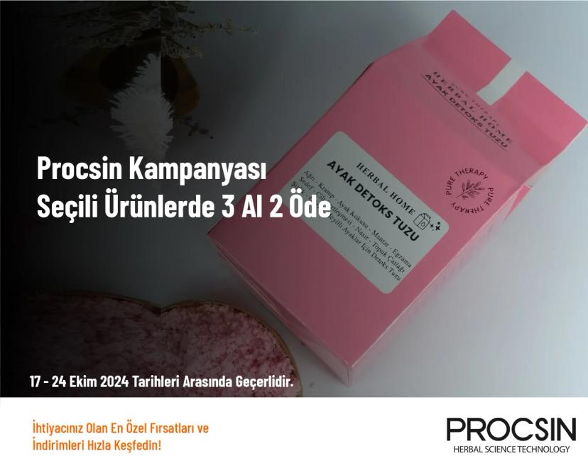 Procsin Kampanyası - Seçili Ürünlerde 3 Al 2 Öde